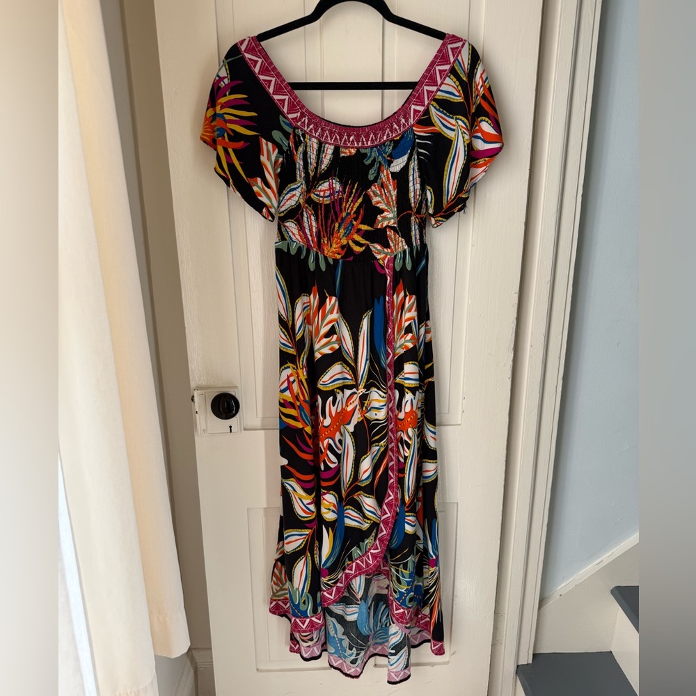Amazon Multicolor Off-Shoulder Maxi Dress